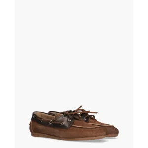 Posa Boat Loafer Brushed Bruin Dames Veterschoenen