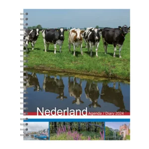Agenda - 2024 - Nederland - Met spiraal - 17,5x21,5cm