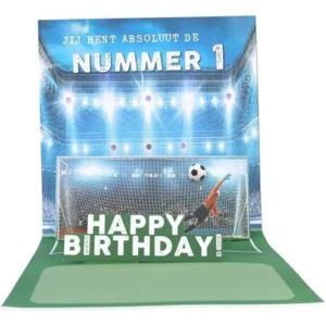 Kaart - Pop-up, licht & muziek - Raak! Doelpunt! Voltreffer! Goal! - 036A