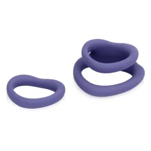 Loveline Heart Cockring Set Violet Storm
