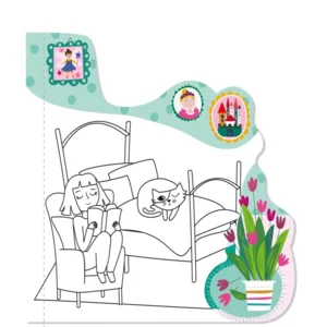 Kleuren met water - Prinses - Met spelletjes & stickers