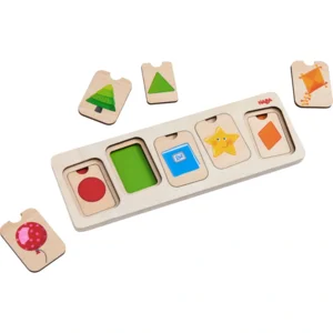 Puzzel - Kleuren & vormen - Hout - 10st.