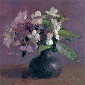 Kaartenmapje - 2 x 4 designs - Henk helmantel - Flowers - 12x12cm