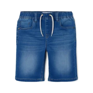 Name it Jongenskleding Jeans Jogger Bermuda Short Ryan Dark Blue