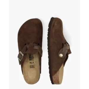 Birkenstock Boston Braided Bruin Damesslippers