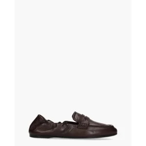 Guglielmo Rotta Satin Nappa Donkerbruin Damesloafers
