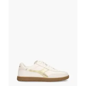 Diadora Heritage Trainer Dore Wit/Goud Damessneakers