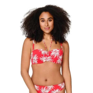 Lingadore Exotic strapless bikini in rood en wit