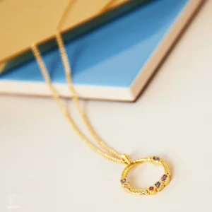 Necklace Zirconia Circle