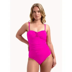Cyell Framboise strapless, voorgevormd badpak in roze