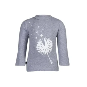 unisex shirtje blowflower grey