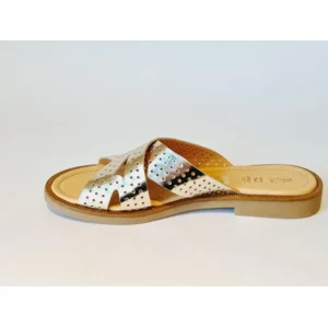 Ocra Slipper 205 Zilver metallic 37