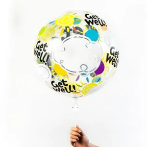 Folieballon - Get well soon - Bubble - 56cm - Zonder vulling