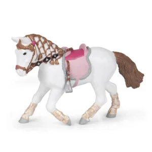 Speelfiguur - Pony - Dravend - Met zadel & tuig