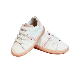 Zecchino d'Oro Sneaker N12-1079 Wit/roos 21