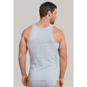 Schiesser Authentic Shirt 0/0 2Pack - 103401 - Grey Melange