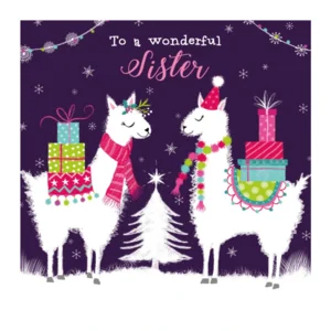 Kaart - Kerst - Tracks - To a wonderful sister - XS421