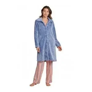 Kamerjas Schiesser in blauwe fleece