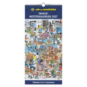 Kalender - Jan van Haasteren - 5 personen - 2027 - 21x45cm