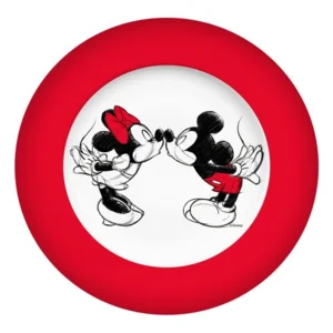 Disney Plate Mickey Kiss Sketch