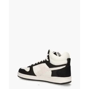 Diadora Sport Magic Basket Demi Reptile Wit/Zwart Damessneakers