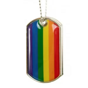 Ketting - Met twee dogtags - Regenboog