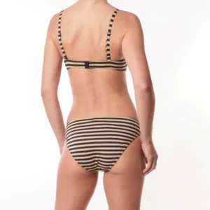 Cyell gestreepte strapless  en voorgevormde bikini