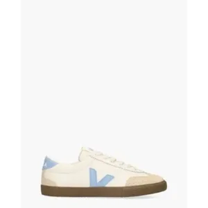 Veja Volley O.T. Leather Wit/Blauw Damessneakers