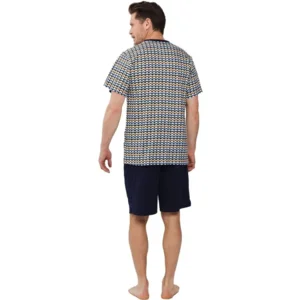 Pastunette Heren Pyjama: multi color, korte broek ( PAS.70 )