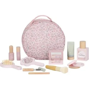Make-up set - Beautycase - Hout in stoffen tas