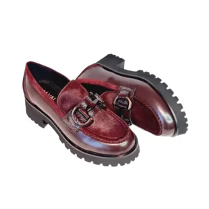 Via Vai Mocassin JACE Pony  61071 Bordeaux 37.5