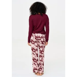 Lingadore Port Desire Nights pyjama in bordeaux