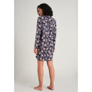 Schiesser – Feminine Floral Comfort Fit – Nachtkleed – 175574 – Dark Blue