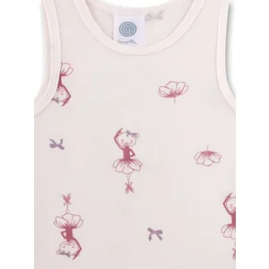 Sanetta meisjes singlet: Ballet beertje, modal / katoen ( SAN.149 )