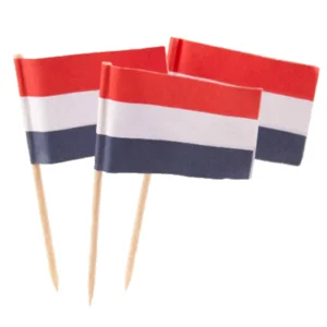 Prikkertjes - Nederlandse vlag - RWB - 50st.