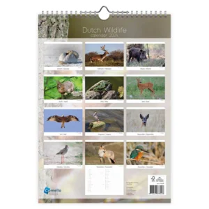 Maand kalender - 2024 - Dutch wildlife - 23,5x33,5cm