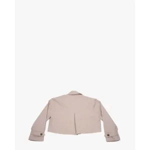 Aquila Beige Cropped Dames Trenchcoat