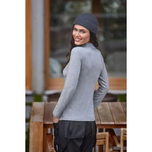 Janira Dames Thermisch onderhemd: Warm Nature, Rolkraag, tencel & wol, Ivory ( JAN.314 )