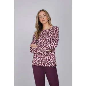 Pastunette Dames pyjama: Dark Red, Modal ( 100023 )
