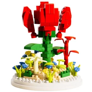 Botanics bouwsteentjes  Rode Roos
