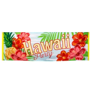 Hawaii party - Polyester banner - 74 x 220 cm