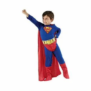 Superman kostuum met cape maat 10-12 jaar