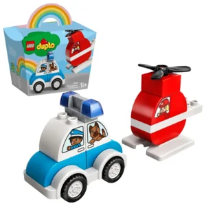 LEGO® 10957 DUPLO® Brandweerhelikopter en politiewagen