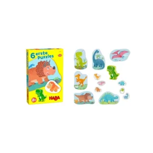 Puzzel - Eerste puzzels - Dino's - 2, 2, 3, 3, 4 & 4st.