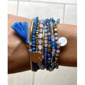 Armband Santorini blauw