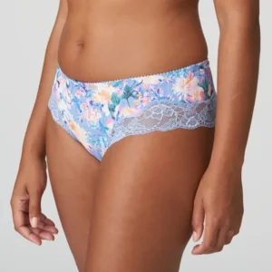 Prima Donna Madison shorty in lichtblauw met bloemenprint