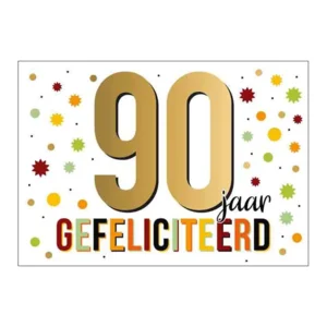 Kaart - Goud waard - 90 jaar - GWA