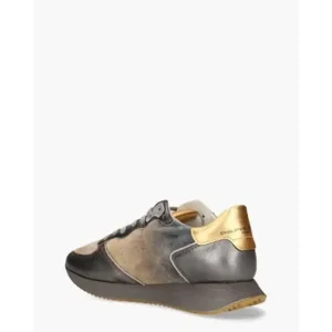 Philippe Model Tropez X Mondial Zilver/Beige Damessneakers