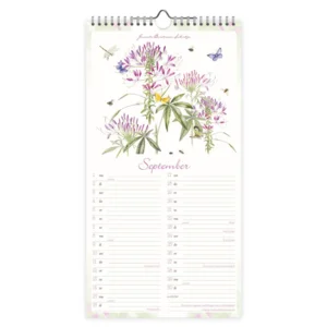 Maand notitiekalender - 2025 - Janneke Brinkman - Goudenregen - 18x34,5cm