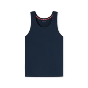 Schiesser Sustainable Rib heren singlet in donkerblauw